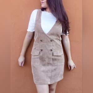 Umgee Brown Corduroy Dress Size Medium